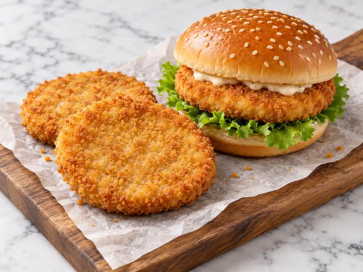 Frozen Chicken Fillet Burgers