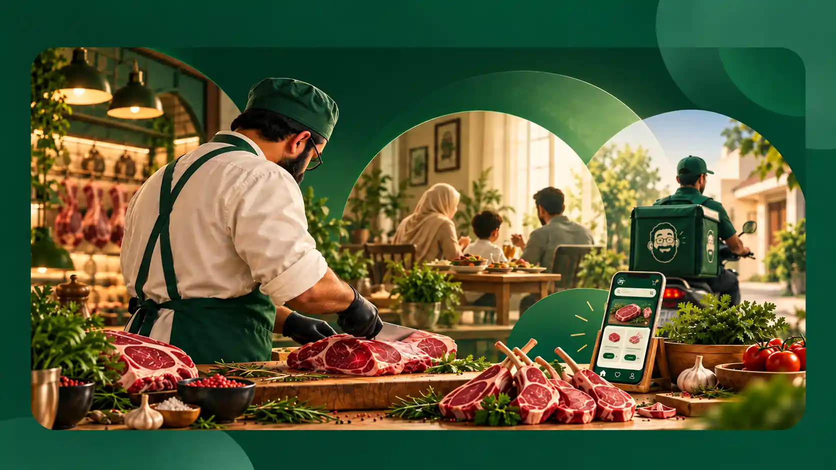 Uncle Jee butcher, modern ordering and home delivery