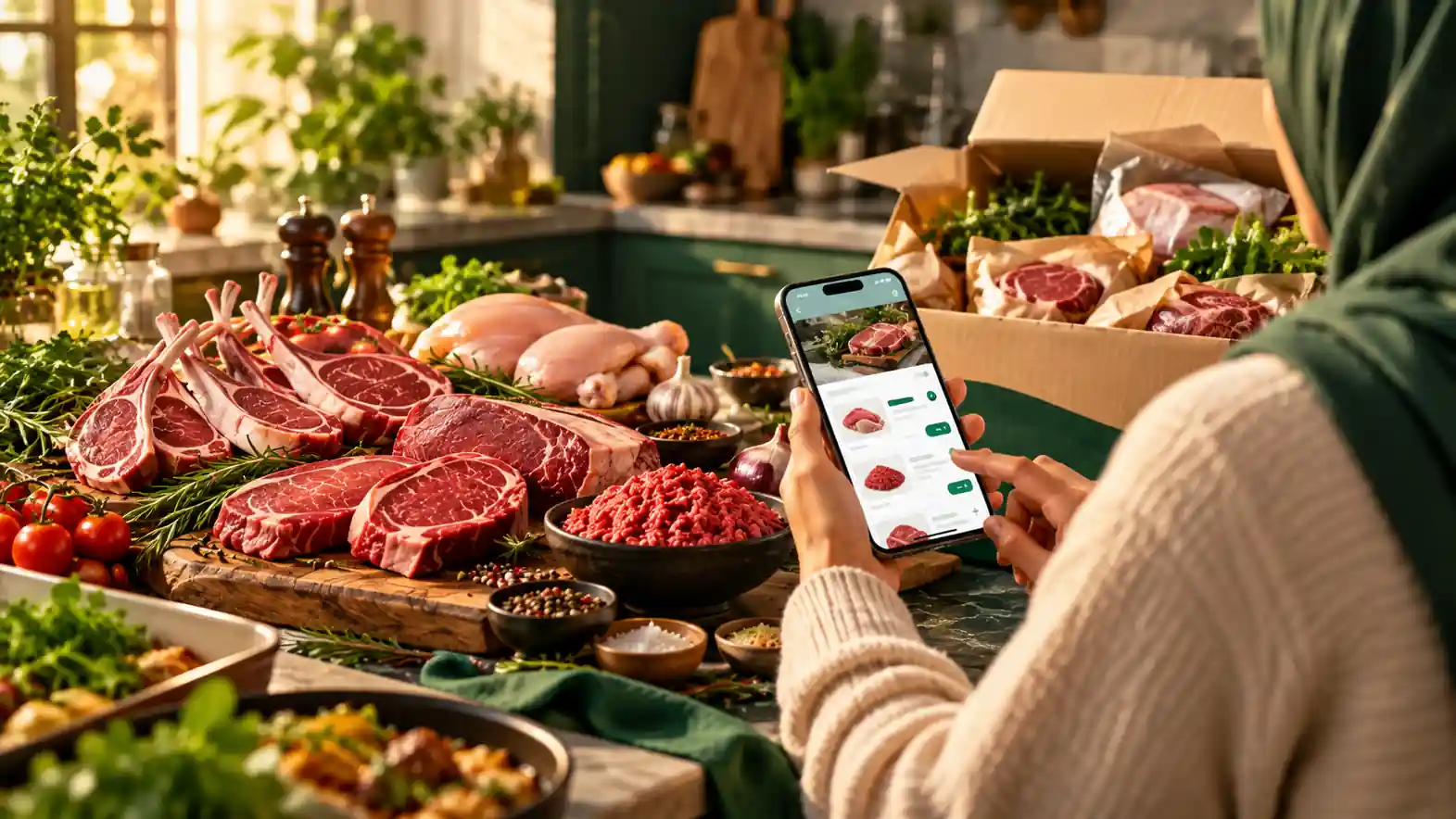 Ordering halal meat through Uncle Jee at home